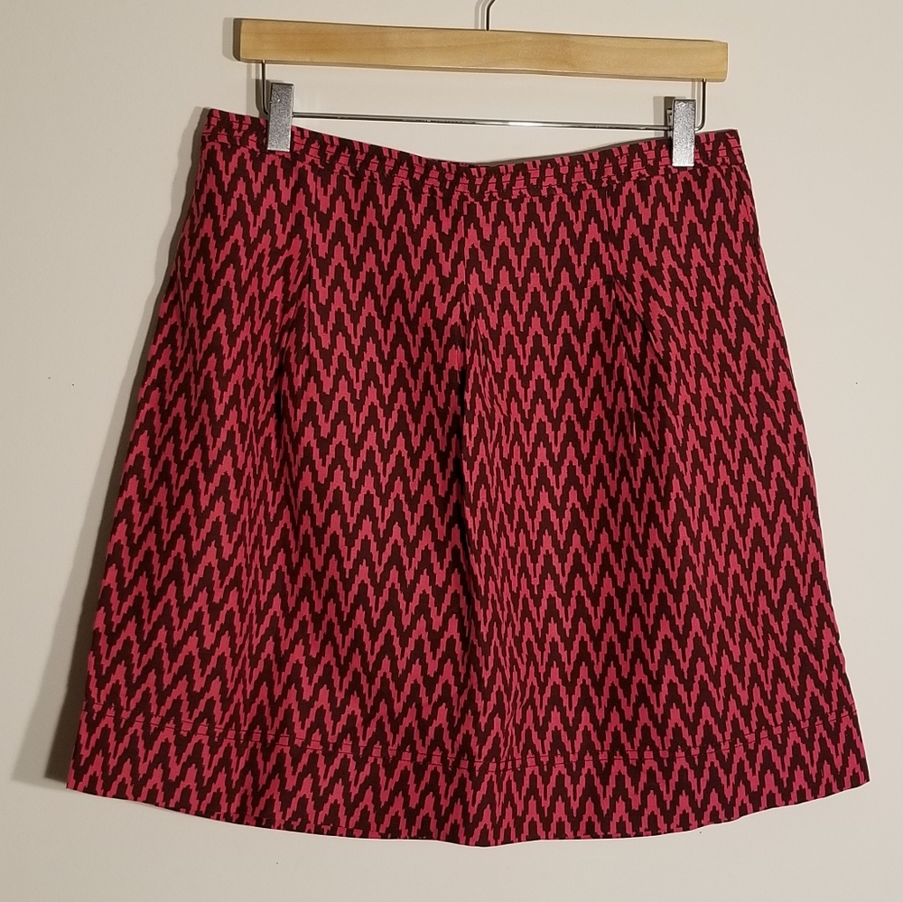 AnnTaylor Loft Linen chevron skirt